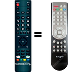 Mandos.tv RS8100HD para ENGEL mando a distancia programado