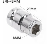 1pcs Impact Socket Adapter Converter 1/2 To 1/4 1/4 3/8 Square Nut Quick Wrench Ratchet Adapter With Hexagon Socket Hand Tools