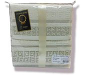 Set toallas de baño Versac 3 piezas 1 Toalla de Baño de 100 x 150 cm 1 Toalla de Lavabo de 50 x 100 cm 1 Toalla de Bidé de 30 x 50 cm.