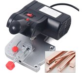 Mini Miter Saw, Electric Cross Cut Saw Table Cutting Machine 4500U/min Steel Saw Blade Circular Saw 45° Miter Saw for Wood Metal