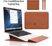 Funda para Tablet y Portatil de 14 y 15 pulgadas - Funda Maletín multifunción con interior Suave  Material Cuero PU  4 Colores  37x28cm