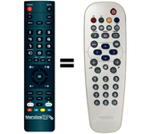 Mandos.tv 21PT1557/01 para PHILIPS mando a distancia programado