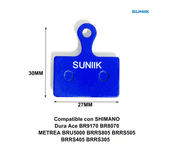 Pastilla de Freno Resina de Freno de Disco Hidráulico para Bicicleta de Montaña, Patinete eléctrico y Ciclismo, compatible con Sistema Freno Zoom, Shimano, Avid, Tektro etc