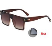 Gafas de sol cuadradas de gran tamaño de diseñador de marca de lujo, gafas de sol Retro con degradado para hombres y mujeres, gafas de moda Uv400, gafas clásicas Tom Shades lentes niña vasos Venta al por mayor