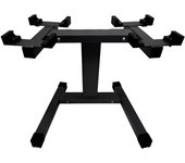 Ozio Fitness Soporte para Mancuernas Ajustables de hasta 32 kg Negro