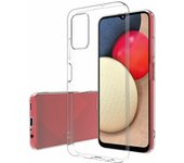 Funda para Samsung Galaxy A03S (4G) Carcasa Gel TPU Silicona Transparente GTR + Protector Pantalla Cristal Templado Movilear