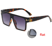 Gafas de sol cuadradas de gran tamaño de diseñador de marca de lujo, gafas de sol Retro con degradado para hombres y mujeres, gafas de moda Uv400, gafas clásicas Tom Shades lentes niña vasos Venta al por mayor