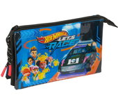 Safta Estuche Triple Hot Wheels Let´s Race