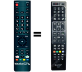 Mando a distancia programado para TV modelo LC-50LE761K de SHARP