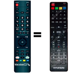 Mandos.tv T40 para HYUNDAI mando a distancia programado