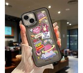 MINISO Toy Story Strawberry Bear Phone Case For iPhone 16 15 14 11 12 13 Mini Pro Max 78 Plus XR New Full Edge Transparent Shell