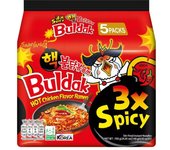 Samyang Hot Chicken Buldak Ramen ,3X ULTRA PICANTE (5 PAQUETES)