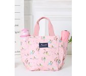 Office workers go out with rice lunch box bag thermal bento bag fashion tote bag canvas hand carrying mommy bag