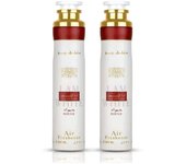 Pack de 2 unidades ambientadores arabes Lattafa 600ml,Spray de hogar y tejidos Ana Abiyedth Rouge 300ml+Ana Abiyedth Rouge 300ml,Olores frescos,duraderos,unicos orientales