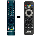 Mandos.tv BDP3200/12 para PHILIPS mando a distancia programado