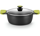Bra Foddie (BRAA490328) - Cacerola alta 28cm, Full Induction Compatible con Todas las Fuentes de Calor Incluida la Inducción