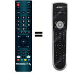 Mandos.tv AV-20 para BOSE mando a distancia programado