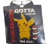 Poncho Playa Piscina Infantil Pokémon Pikachu 55x110cm de microfibra para niños