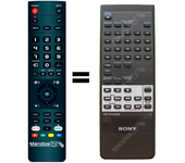 Mandos.tv CDP-791 para SONY mando a distancia programado