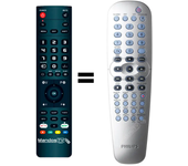 Mandos.tv DVP3100V/01 para PHILIPS mando a distancia programado