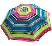 SANCO STORE sombrilla playa y piscina 200 cm monty tubo de aluminio protección solar