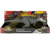 Jurassic World Figura Tyrannosaurus Rex Rebirth Power Devour, mordida continua, luces y sonidos (Mattel JCH02)
