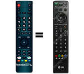 Mandos.tv 47LH7020 para LG mando a distancia programado