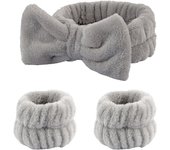 3Pcs Spa Headband Wristband for Washing Face Microfiber Makeup Towel Hair Bands Washband Scrunchies Absorbent Wrist Sweatband