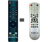 Mandos.tv DV3-MPEG-2 para DIGI mando a distancia programado