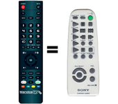 Mandos.tv MHC-W555 para SONY mando a distancia programado