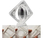 Commemorative Coin Protection Box Acrylic Coin Display Box Transparent Box 40mm Bare Coins For Rotating Bracket Storage