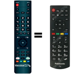 Mando a distancia programado para TV modelo TX-43E200E de PANASONIC