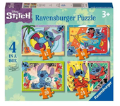 Stitch 4 puzzles progresivos 12 16 20 24 educativos 12001069 RAVENSBUR