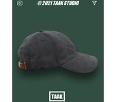 Green Baseball Cap Female Spring and Summer All-Match Casual Solid Color Light Board Leather Ring Peaked Cap Trendy Male Couple Costume Hats