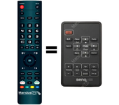 Mandos.tv MP721C para BENQ mando a distancia programado