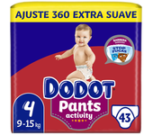 Dodot Activity Pants Pañal-Braguita Talla 4 - 43 Pañales, 9 - 15 kg