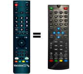 Mandos.tv DVB415 para AUGUST mando a distancia programado