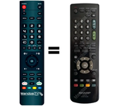 Mando a distancia programado para TV modelo LC26D44E-GY de SHARP