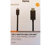 HAMA Cable USB Tipo C a Conector HDMI - 4K/ Ultra HD - 1,5m Negro