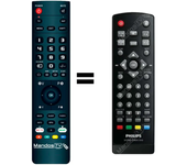 Mandos.tv DTP2130/31 para PHILIPS mando a distancia programado