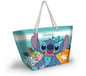 Bolsa de playa Stitch tropical | KARACTERMANIA - Bolsa para playa y piscina, gran capacidad y calidad, turquesa, estampado // Ref: 237393