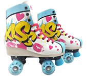Patines de bota Roller con cordones, patines de 4 ruedas, Kiss (6963-6966 6965 -6967) Varias tallas. Para principiantes. Calidad al mejor precio. De acuerdo a la normativa CE. +5 años