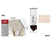 Mainpaper Papel Milimetrado ARTIX A4 29,7x21 Cm 10 Hojas 90Grs