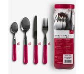 JUEGO DE CUBIERTOS 24 PIEZAS, CUBIERTOS JUEGO DE 24 PIEZAS, JUEGO DE CUBIERTOS TENEDORES CUCHARAS DE POSTRE CUCHARAS Y CUCHILLOS, SET DE CUBIERTOS 24 PIEZAS