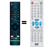 Mandos.tv NVR-2312DVD-TUCG para NEVIR mando a distancia programado