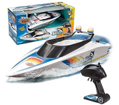 Xtrem Raiders White Shark Barco Teledirigido para Piscina World Brands XT580759
