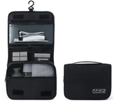 Portable Toiletry Washbag with Hanging Hook Waterproof Women Bathroom Cosmetic Storage Bag Large Capacity Travel Men Makeup Case