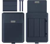 Funda para Tablet y Portatil de 14 y 15 pulgadas - Funda Maletín multifunción con interior Suave  Material Cuero PU  4 Colores  37x28cm