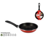 Sartén 18 ,20, 22,24,26, 28,30 y 32 cm Antiadherente Megafesa Acero Vitrificado en Rojo ,Compatible con Inducción y Lavavajillas. Diferentes tamañas para elegir. Envío desde España