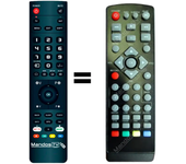 Mandos.tv DVB-T2-HEVC265 para ENGEL mando a distancia programado